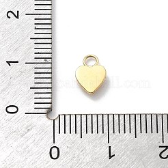 Подвески в форме сердца из нержавеющей стали 304 со стразами&nbsp;STAS-L283-30G