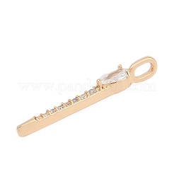 Латунные микро проложить кубического циркония подвески&nbsp;LS-KK-Q096-04B-G