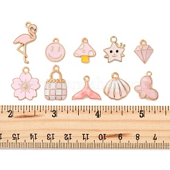 20шт 10 стиля подвески из сплава с эмалью&nbsp;ENAM-FP0002-55