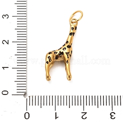 Подвески из нержавеющей стали 304 с эмалью на тему животных&nbsp;STAS-K304-03A-G