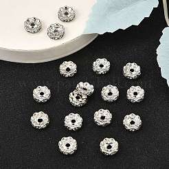 Латунные бусины-разделители из хрусталя класса А&nbsp;RB-A006-10MM-N