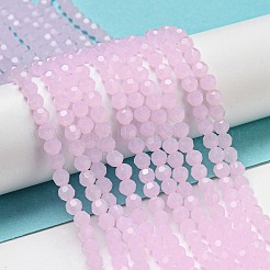 Подставки для стеклянных бусин с имитацией нефрита&nbsp;EGLA-A035-J4mm-D02