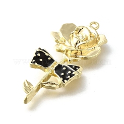 Подвески из сплава с черной эмалью в готическом стиле&nbsp;LS-PALLOY-R157-06G-02B