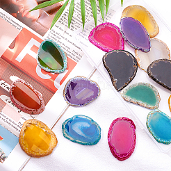 Кабошоны из натурального необработанного агата&nbsp;G-OC0001-52