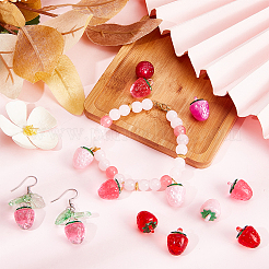 36 шт. 6-х цветные подвески из искусственной смолы в виде фруктов&nbsp;RESI-SC0003-17