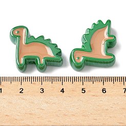 10шт акриловые эмалевые бусины&nbsp;OACR-H048-01B-04