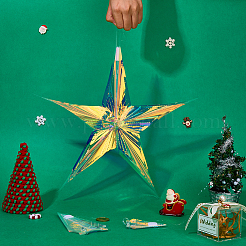 3 шт. 3 стиля пластиковых подвесных украшений в виде звезд&nbsp;DIY-GF0011-70