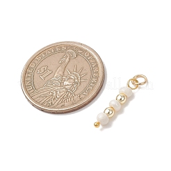 Натуральный культивированный пресноводный жемчужный картофель с круглыми подвесками из синтетического немагнитного гематита&nbsp;PALLOY-JF04853-02