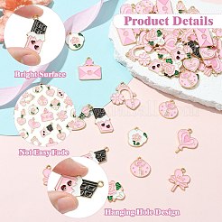 45 шт. 9 стиля подвески из сплава и эмали на тему Дня святого Валентина&nbsp;FIND-CJ0003-74