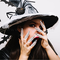 10 шт. полые железные накладки на ногти для пальцев&nbsp;MRMJ-GL0001-20P