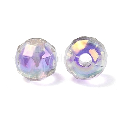 УФ-покрытие прозрачные акриловые европейские бусины&nbsp;OACR-F004-03G