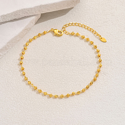 Элегантные браслеты на лодыжку из латунной цепочки с шариковыми звеньями для ежедневного женского образа для поездок на работу&nbsp;JB5615-1