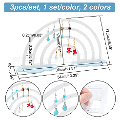 2 комплект из 2-х цветных акриловых подставок для сережек&nbsp;EDIS-NB0001-08