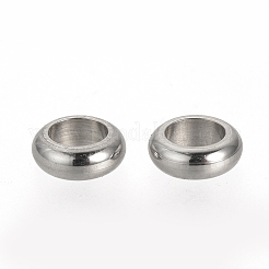 Не тускнеющие разделительные бусины из нержавеющей стали 201&nbsp;LS-X-STAS-R071-34