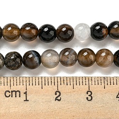 Натуральный черный агат бисер нитей&nbsp;LS-G-L555-04-6mm