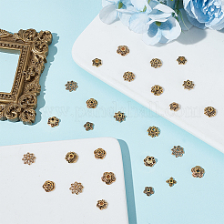 240 шт. 12 стиля колпачков для бусин из цинкового сплава в тибетском стиле&nbsp;FIND-GO0002-09