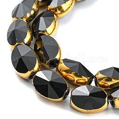 Стеклянные бусины с гальваническим покрытием &nbsp;EGLA-G037-03A-HP07