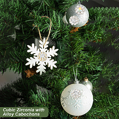 70 шт. 3 стиля кубического циркония с кабошонами из сплава&nbsp;DIY-GA0007-27