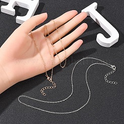 10 шт. 2 цвета железный кабель цепи ожерелья для мужчин женщин&nbsp;MAK-YW0001-03