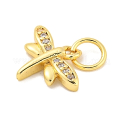 Покрытие стойки латунь микропаве прозрачные подвески из кубического циркония&nbsp;KK-B093-10A-G