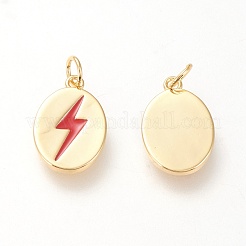 Настоящие 18k позолоченные латунные подвески&nbsp;KK-L006-029G