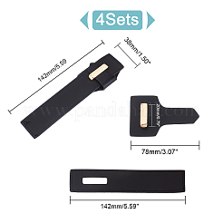 PU искусственная кожа пришить пряжки&nbsp;DIY-WH0292-53B