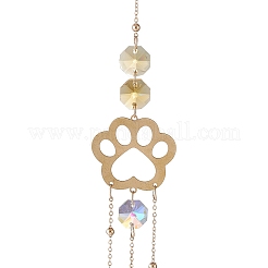 Слезинка из граненого стекла и восьмиугольный подвесной ловец солнца&nbsp;HJEW-I010-02B