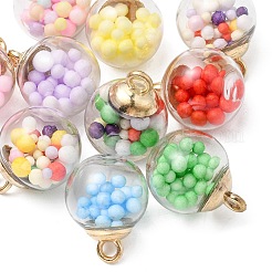 10 шт. Подвески из стеклянных шариков&nbsp;GLAA-YW0001-78