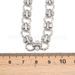 Цепочки из текстурированной цепочки из нержавеющей стали 304 толщиной 8 мм&nbsp;NJEW-Z105-04P-03