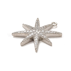 Покрытие стойки латунь микропаве прозрачные подвески из кубического циркония&nbsp;KK-L210-011P