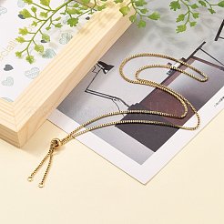 Изготовление ожерелья из цепочки-слайдера из нержавеющей стали 304&nbsp;AJEW-JB00786