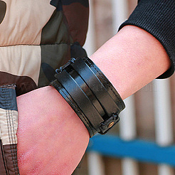 1шт. широкий шнур из воловьей кожи браслеты&nbsp;BJEW-CL0001-07A