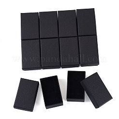 Личи текстурированная бумага ювелирные изделия кольца серьги коробки для хранения&nbsp;CON-TAC0001-22A