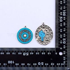 12шт 6 стиля подвески из синтетической бирюзы&nbsp;FIND-SZ0005-73