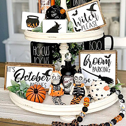 100 шт. 10 стиля бусины из натурального дерева на тему Хэллоуина&nbsp;WOOD-CD0001-21