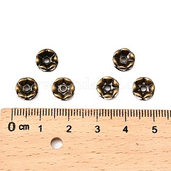 Латунные бусины разделители для поставки стразов&nbsp;X-RB-A014-L8mm-01AB-NF