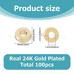 100 шт. Латунные бусины&nbsp;KK-HS0015-28G