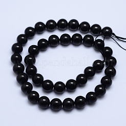 Класс натуральный турмалин нити круглый шарик&nbsp;G-L417-10-10mm