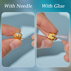 Стеклянный стальной коготь пришитый стразы FIND-WH20040-07G-01