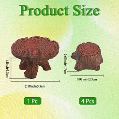 1 пакетик стула и стола из смоляного пня&nbsp;DJEW-CN0001-41
