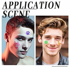 Пластиковые трафареты для рисования лица&nbsp;DIY-WH0304-582A