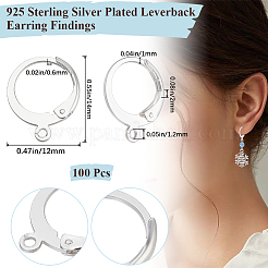 100 шт. фурнитура для сережек из нержавеющей стали 304&nbsp;STAS-BBC0006-26