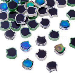 40шт 5 цвета двухцветные стеклянные бусины&nbsp;GLAA-TA0003-38