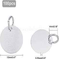 100 шт. латунная штампованная пустая бирка-подвеска&nbsp;KK-FH0002-60S