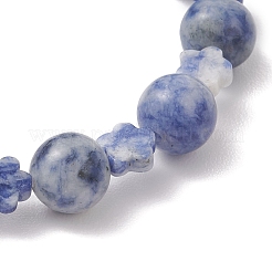 Браслеты из бисера из натуральной голубой яшмы&nbsp;BJEW-JB13233