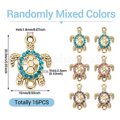 16 шт. подвески-соединители из сплава со стразами&nbsp;ALRI-TA0001-38