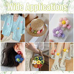 30 шт. 15 цвета хлопчатобумажные аксессуары для вязания вручную&nbsp;DIY-TA0012-97