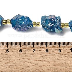 Гальванизированные нити из необработанных натуральных аметистов&nbsp;G-Z131-J02-02