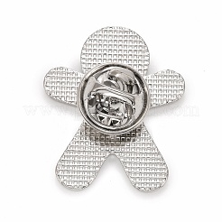 Рождественский пряничный человечек эмалированная булавка&nbsp;LS-JEWB-G010-16P