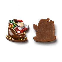 Кабошоны из непрозрачной рождественской смолы RESI-K019-42